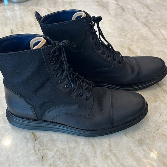 Cole Haan | Lunargrand Waterproof Lace‎ Boots | Black | Men's Size 11.5 - Picture 3 of 10